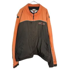 HARLEY DAVIDSON ハーレーダビッドソン モーターサイクルジャケット 大きいサイズ バイクウェア バイカラー(メンズ 4XL)中古 古着 Y7091のサムネイル