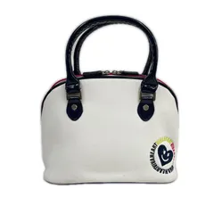 中古 ビバハート VIVA HEART カートバッグ 白 ホワイト ラウンドバッグのサムネイル