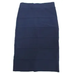 ビーシービージーマックスアズリア BCBGMAXAZRIA タイトスカート ひざ丈 ストレッチ XS 紺  ネイビー LHL3C521 IBO87のサムネイル