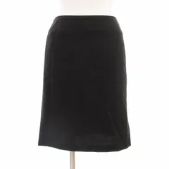 ボナジョルナータ BUONA GIORNATA 美品 台形スカート バックジップ ウール ミニ丈 S 黒 ブラック 0226 ■GY09のサムネイル