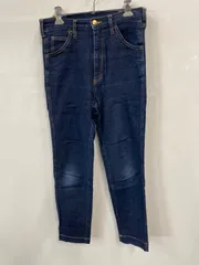 PB 314⚫︎Kastane⚫︎カスタネ⚫︎デニムパンツ⚫︎ストレート⚫︎5ポケット⚫︎ベルトループ⚫︎ワッペン⚫︎レディース⚫︎size 1⚫︎濃紺のサムネイル