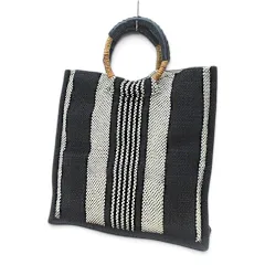TARANGO タランゴ トートバッグ ハンド バッグ ストライプ ブラック 黒系のサムネイル