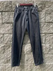 32 ヴェルサーチェ 90s ヴィンテージ デニム パンツ ブラックのサムネイル