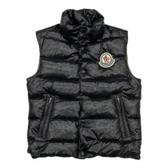 ☆モンクレール ダウンベスト チベット 43302/50/68950 0サイズ ナイロン ブラック ブラウン TIBET MONCLERのサムネイル