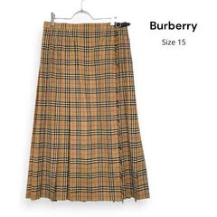 Burberry LONDON バーバリー ロンドン ノバチェック プリーツ ラップ ロング スカートSize15 /R26741のサムネイル