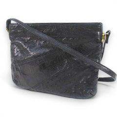 ✨希少品✨オーストリッチ×クロコ型押し 本革 ショルダーバッグ 