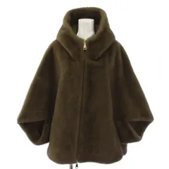 ドゥーズィエムクラス DEUXIEME CLASSE MY WHITE マイホワイト KHAKI ブルゾン ジャケット 七分袖 ジップアップ フード フェイクファー U 茶 23020510001730 /BMのサムネイル