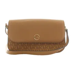 マイケルマイケルコース Michael michael kors クロスボディ スモール MKシグネチャー ショルダーバッグ PVC レザー 茶 ブラウン /ANのサムネイル