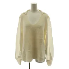 ファビアナフィリッピ FABIANA FILIPPI ニット セーター 長袖 袖切替 ウール カシミヤ混 シルク混 モヘヤ混 アルパカ混 S 白 ホワイト /ANのサムネイル