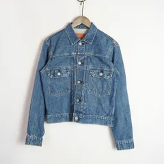 90S LEVI'S リーバイス 71507 XX デニム ジャケット日本製 2nd JT148 94年製 ビッグE 赤耳 ジージャン 青 ビンテージ サイズ36 5085Q♪のサムネイル