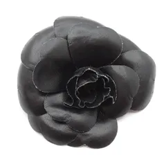 CHANEL(シャネル) コサージュ 黒 カメリアのサムネイル