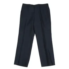 コムデギャルソン オムCOMME des GARCONS HOMME ポリレーヨンセンタープレスパンツ 紺Mのサムネイル