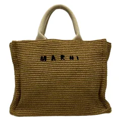 MARNI(マルニ) トートバッグ美品  EAST WEST スモール トート SHMP0077U0 ベージュ×アイボリー 2way/かごバッグ コットンのサムネイル