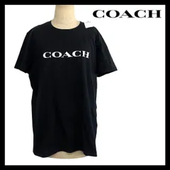 【COACH】ロゴ エッセンシャル Tシャツ C8786 Lサイズ 綿 100% ブラック/黒 ホワイト/白 半袖 トップス コーチ (MM-861)のサムネイル