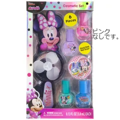【訳あり/アウトレット】ディズニー ミニーマウス「ネイルポリッシュ4本セット+ファン(ミニ扇風機)+爪みがき♪」はがせるマニキュアのサムネイル