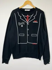【中古品】 A BATHING APE アベイシングエイプ Tuxedo Sweatshirt タキシードスウェットシャツ トップス 【142-260808-SH-23-hon】のサムネイル