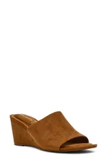 アンクライン レディース シューズ ヒール サンダル Anne Klein Charisma Wedge Slide Sandal Hazelnutのサムネイル