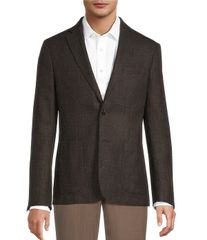 ヒッキーフリーマン メンズ アウター ジャケット・ブルゾン コート Hickey Freeman Harbour Classic Fit Sportcoat Brown ブラウンのサムネイル
