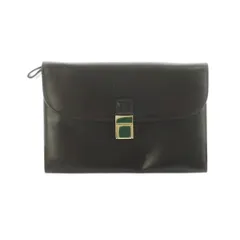 バリー BALLY クラッチバッグ セカンドバッグ レザー フラップ ダークブラウン /MI ■GY18のサムネイル