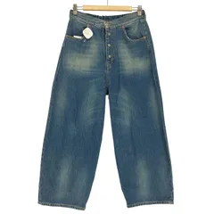 エムエムシックスメゾンマルジェラ MM6 Maison Margiela ボタンフライ ワイド デニム パンツ レディース  16Yのサムネイル