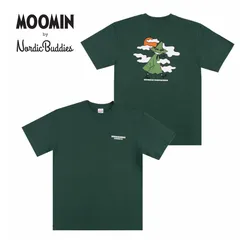 S/M/L/XL【匿名配送料込】スナフキン Tシャツ ダークグリーン ユニセックス /  NordicBuddies ノルディックバディズ / 新品のサムネイル