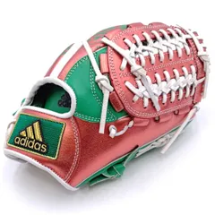 アディダス 一般軟式用グローブ KB183 右投げ オールラウンド クレイジーカラー(レッド/グリーン) ADIDASのサムネイル