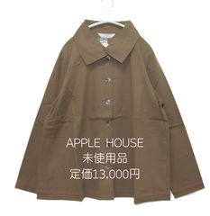未使用品 APPLE HOUSE　シャツジャケット　長袖　カーキ系　綿100％　定価13,000円
