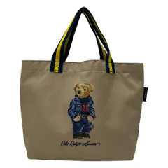 POLObyRalphLauren(ポロラルフローレン) トートバッグ美品  - ベージュ×マルチ ポロベアのサムネイル