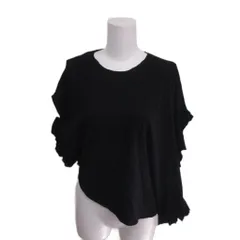 コムデギャルソン COMME des GARCONS AD2012 変形カットソー Tシャツ S バルーン フリル アシンメトリー 黒 ブラック IBO102のサムネイル