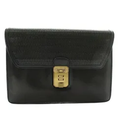 バリー BALLY セカンドバッグ クラッチバッグ レザー ダイヤルロック ロゴ 黒 ブラック /XZ ■GY11のサムネイル