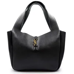 サンローラン 763435 LE 5 À 7 BEA ソフトディアスキン ブラック トートバッグ レザー アンティークゴールド金具 SAINT LAURENT（未使用　展示品）のサムネイル