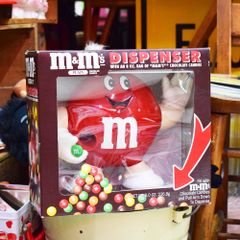 デッドストックアメリカ限定M&M's陶器ブロック型クッキージャー小物
