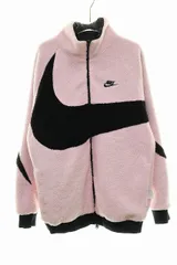 ナイキ NIKE BIG SWOOSH BOA JACKET PINK Lサイズ ビッグスウォッシュ フルジップ リバーシブル ボアジャケット ピンク 【ブランド古着ベクトル】【中古】260808のサムネイル