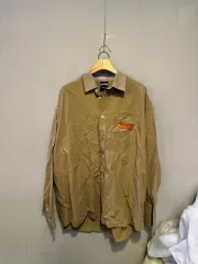 THRASHER フレイム コットンシャツ ベージュのサムネイル