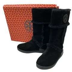 199990 Tory Burch トリーバーチ ムートンブーツ ブラック スエードムートンブーツ レディースのサムネイル