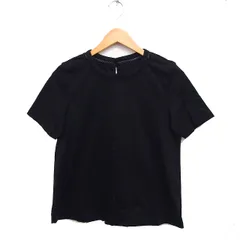 ビームスライツ BEAMS Lights 半袖 カットソー Tシャツ 丸首 ハシゴレース 無地 コットン 綿 38 ブラック 黒 /FT17のサムネイル
