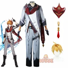 原神 タルタリヤ Tartaglia コスプレ衣装 ウイッグ付き 原神 キャラ衣装 げんしん ヒロイン コスプレ衣装 コスチューム ハロウィン クリスマス 制服 大人 子供 cosplay イベント