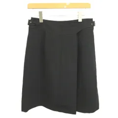 ジョルジオアルマーニ GIORGIO ARMANI スカート Aラインスカート 15 黒 ブラック バックル付きベルト  /NP ■GY99のサムネイル