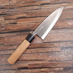 出刃包丁 185mm 青ニ鋼 紫檀丸柄 保護ニス付き 和包丁［307］ 出刃包丁 185mm 青ニ鋼 紫檀丸柄 保護ニス付き 和包丁［307］ - メルカリ