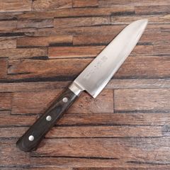 本銘 源光三郎作 三徳包丁 研ぎ済 万能包丁 本割込 最上 両刃 刃渡