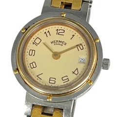 HERMES エルメス クリッパー デイト クォーツ レディース 腕時計 正規品 / C1244のサムネイル
