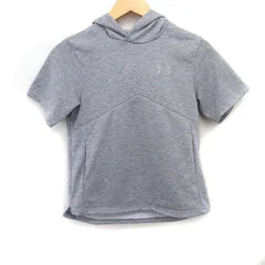 アンダーアーマー UNDER ARMOUR 子供服 スウェット パーカー フーディー 半袖 ロゴマーク YLG グレー 灰 /FT ■GY01のサムネイル