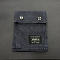 MK1386　【ER266】 PORTER　ポーター　折りたたみ財布　キャンバス　ネイビー　266325227のサムネイル