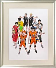中古】原画イラストボード 付属品付)連載完結記念 ハイキュー!!展 複製