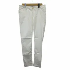 アルマーニ ジュニア ARMANI Jr スキニーパンツ キッズ 16A / 175cm 白 ホワイト ロゴプレート フルレングス J243G /AY ■GY47のサムネイル