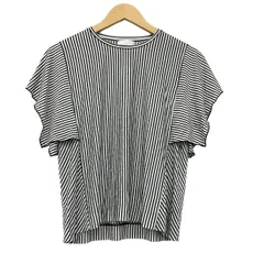 ANTEPRIMA(アンテプリマ) 半袖カットソー サイズ38 S レディース美品  - 黒×白 ストライプのサムネイル