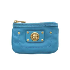 マークバイマークジェイコブス MARC by MARC JACOBS ポーチ 小物入れ 小銭入れ水色 ライトブルー レザー キーリング付き /RI ■OS ■GY18のサムネイル