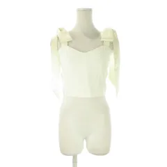 ビーシービージーマックスアズリア BCBGMAXAZRIA ニットビスチェ カットソー XXS 白 アイボリー リボン ハートネック /CK31 ■GY99のサムネイル