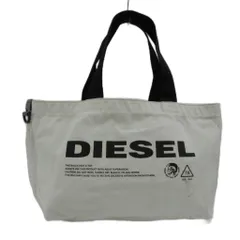 ディーゼル DIESEL トートバッグ ハンド リバーシブル キャンバス 迷彩柄 カモフラ ロゴ プリント 白 ホワイト /XZ ■GY99のサムネイル