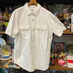 MP543) Levi's Relaxed Western 半袖 ウエスタンシャツ Sサイズ 古着 現状品 / リーバイス リラクシード ウエスタン メンズ 中古 半袖シャツのサムネイル